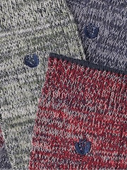 FatFace Navy 3 Pairs of Boot Socks - Image 3 of 3
