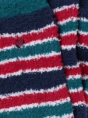 FatFace Navy Cosy Striped Socks - Image 2 of 2