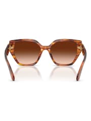 Swarovski Brown 0SK6044U Irregular Brown Sunglasses - Image 3 of 5