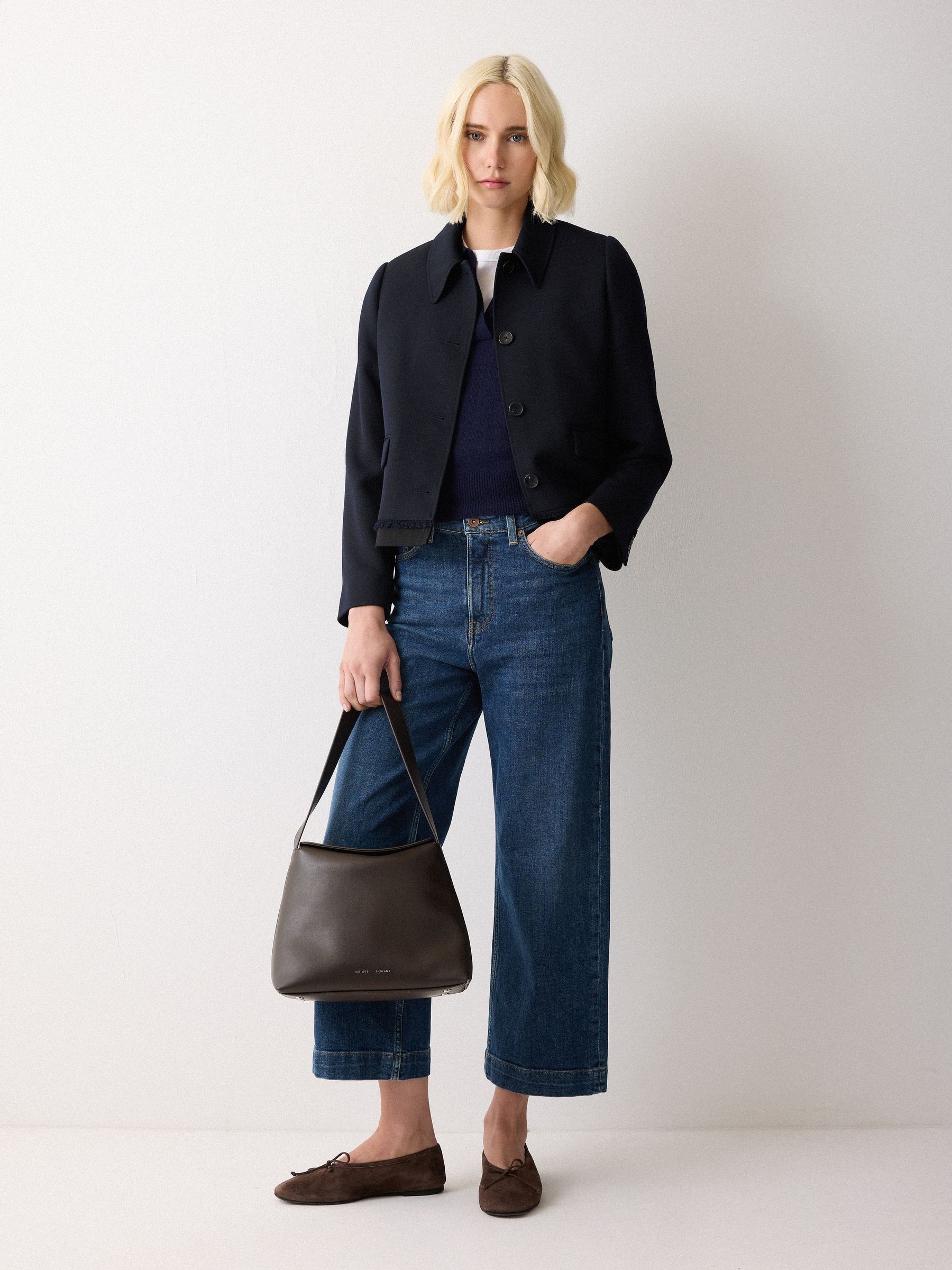 Buy Jigsaw Brown Fold Over Shoulder Bag from Next USA
