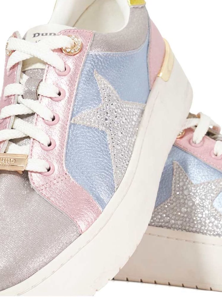 Dune London Emeelia Star Detail Lace Up Trainer - Imagen 6 de 6