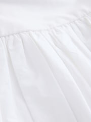 לבן - Strappy Bubble Hem Mini Dress - תמונה 6 מתוך 6