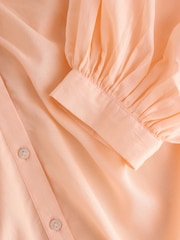 Apricot Voluminous Beach Shirt - Image 9 of 9