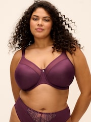 Elomi Purple Smooth Underwire Moulded Non Padded Bra - Image 1 of 5