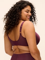 Elomi Purple Smooth Underwire Moulded Non Padded Bra - Image 2 of 5