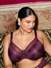Elomi Purple Smooth Underwire Moulded Non Padded Bra - Image 3 of 5