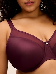 Elomi Purple Smooth Underwire Moulded Non Padded Bra - Image 4 of 5