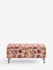 Rockett St George Charleston Garden Velvet Loren Storage Ottoman Bench - Image 8 of 11