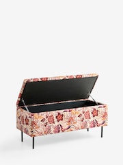 Rockett St George Charleston Garden Velvet Loren Storage Ottoman Bench - Image 9 of 11