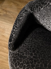 Rockett St George Leopard Luxe Black Luscious Lips Small 2 Seater Sofa - Image 5 of 8