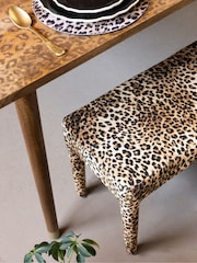 Rockett St George Leopard Love Velvet Starlet Bench - Image 3 of 9