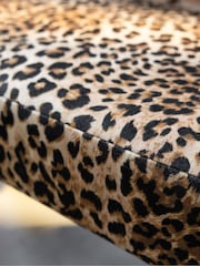 Rockett St George Leopard Love Velvet Starlet Bench - Image 4 of 9