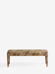 Rockett St George Leopard Love Velvet Starlet Bench - Image 6 of 9
