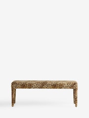 Rockett St George Leopard Love Velvet Starlet Bench - Image 8 of 9