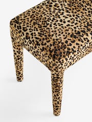 Rockett St George Leopard Love Velvet Starlet Bench - Image 9 of 9