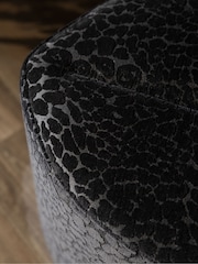 Rockett St George Leopard Luxe Black Lips Stool - Image 3 of 5