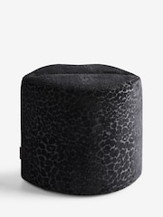 Rockett St George Leopard Luxe Black Lips Stool - Image 5 of 5