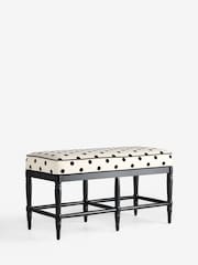 Rockett St George Polka Noir Monochrome Rebel Spindle Bench - Image 2 of 11