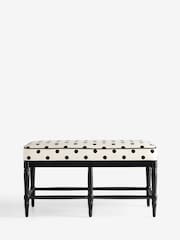 Rockett St George Polka Noir Monochrome Rebel Spindle Bench - Image 3 of 11