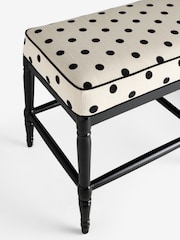 Rockett St George Polka Noir Monochrome Rebel Spindle Bench - Image 4 of 11