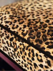 Rockett St George Leopard Love Velvet Rebel Spindle Bench - Image 2 of 8
