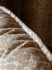 Rockett St George Leopard Luxe Antique Sand Natural Lounge Lover Swivel Accent Chair - Image 3 of 8