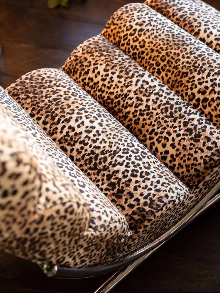 Rockett St George Leopard Love Velvet Lounge Chair - Image 2 of 8