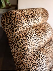 Rockett St George Leopard Love Velvet Lounge Chair - Image 3 of 8