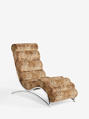 Rockett St George Leopard Love Velvet Lounge Chair - Image 5 of 8