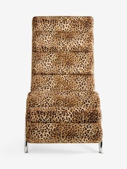 Rockett St George Leopard Love Velvet Lounge Chair - Image 6 of 8