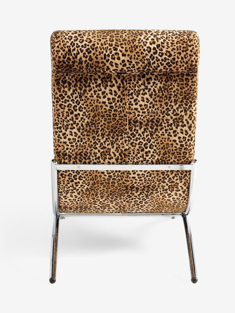 Rockett St George Leopard Love Velvet Lounge Chair - Image 8 of 8