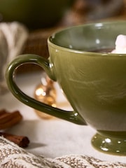 Dibor Set of 2 Green Footed XL Mugs - Image 8 of 10