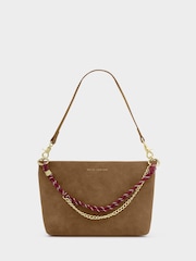 Katie Loxton Caramel Suedette Cord Small Shoulder Bag - Image 2 of 5