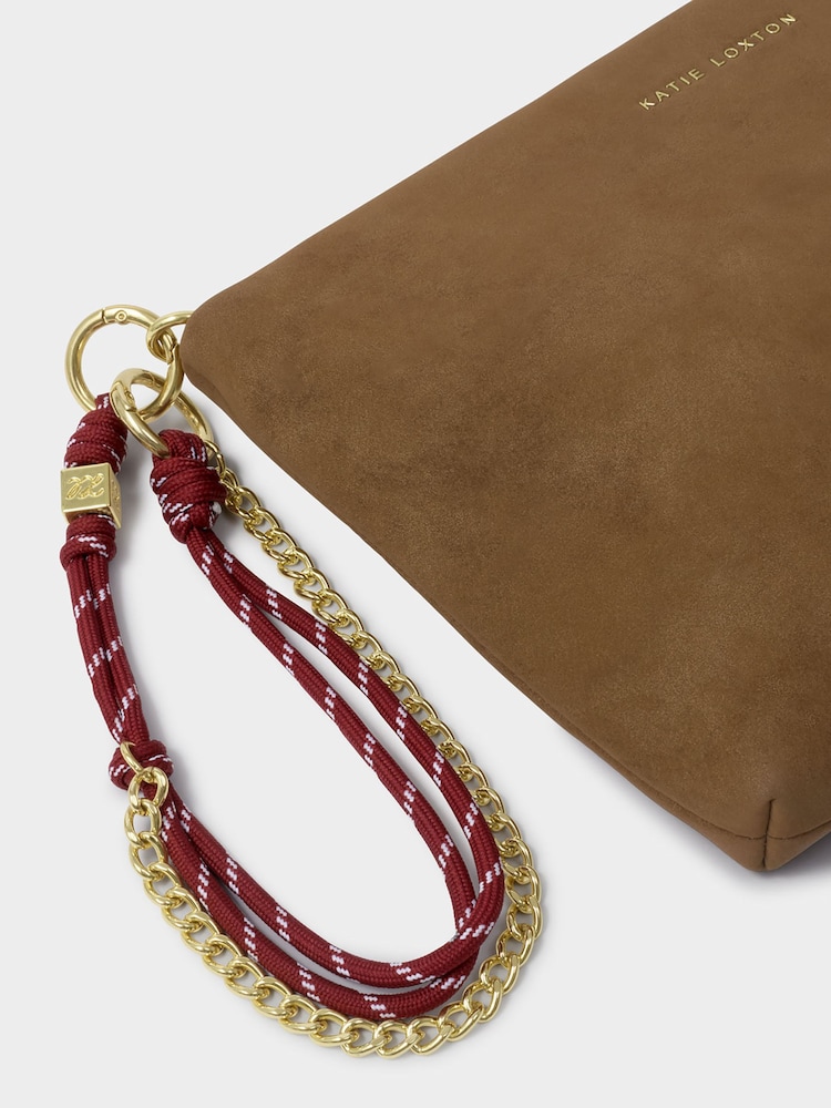 Katie Loxton Caramel Suedette Cord Small Shoulder Bag - Image 5 of 5