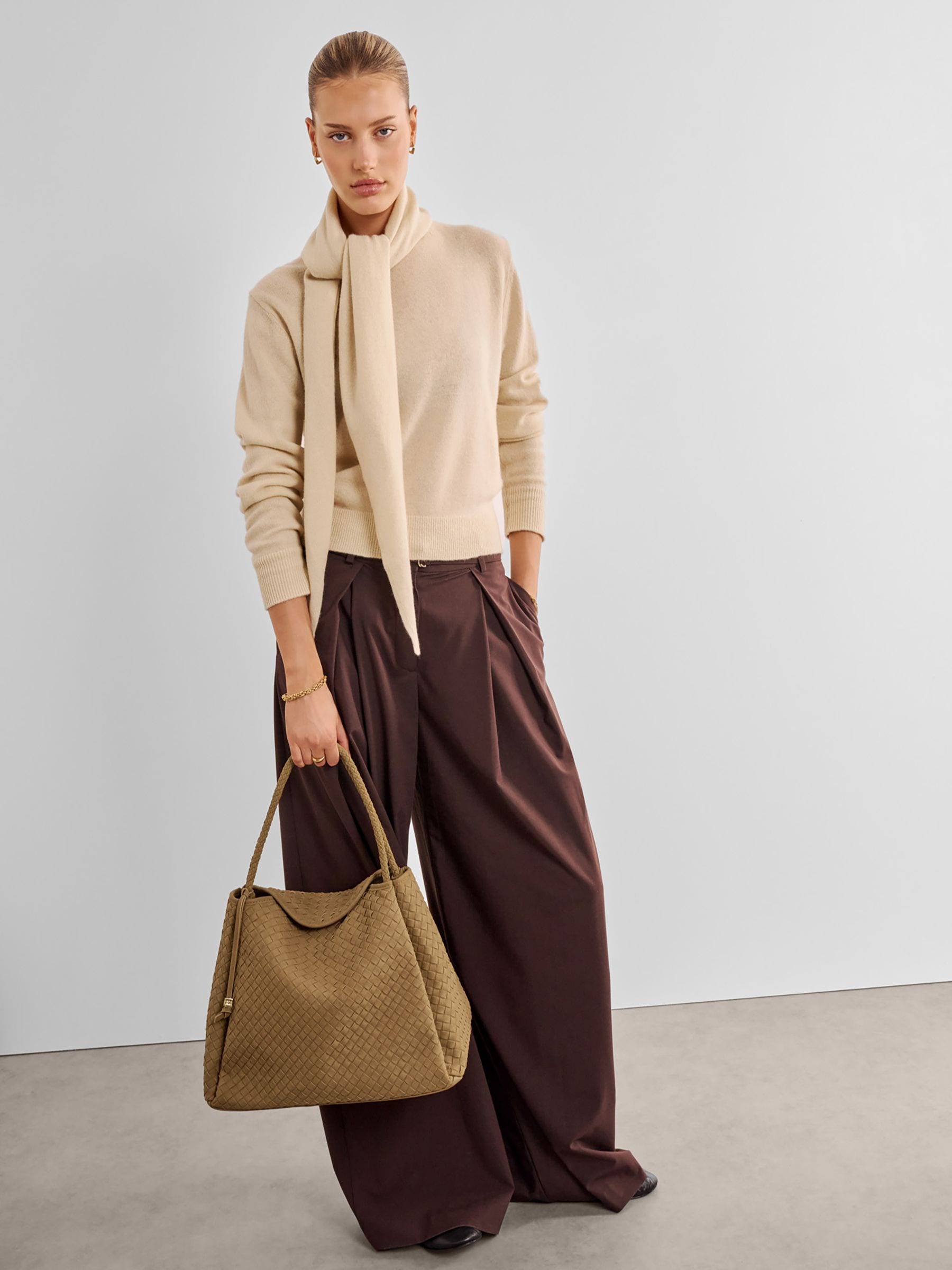 Buy Katie Loxton Light Caramel Oyster Nova Hand Woven Large