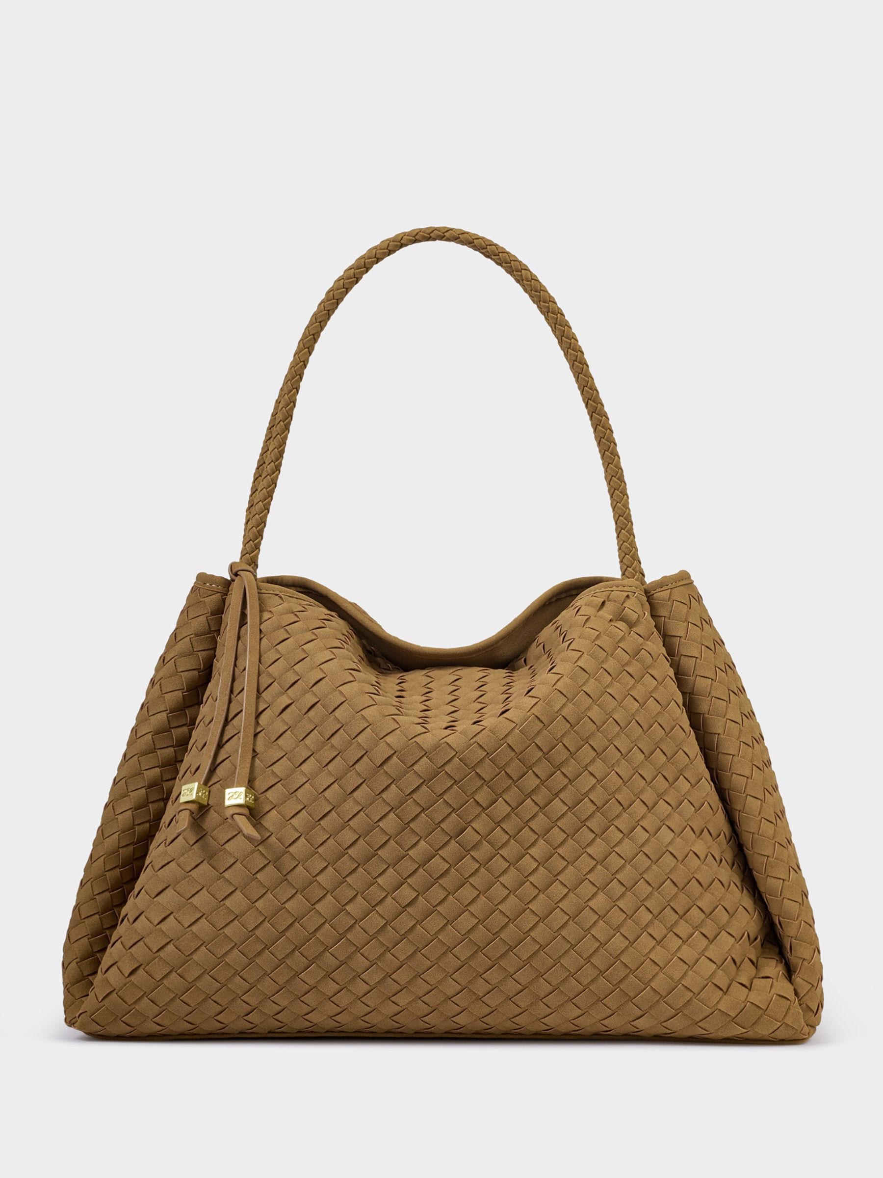 Buy Katie Loxton Light Caramel Oyster Nova Hand Woven Large