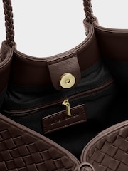 Katie Loxton Brown Nova Woven Tote Bag - Image 3 of 5