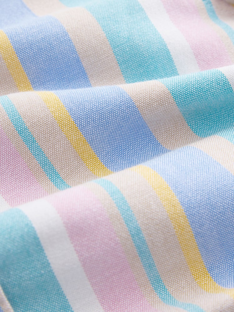 Multi Pastel Short Sleeve Stripe Shirt (3-16yrs) - Image 4 of 4 Multi Pastel Short Sleeve Stripe Shirt (3-16yrs) - Image 4 of 4