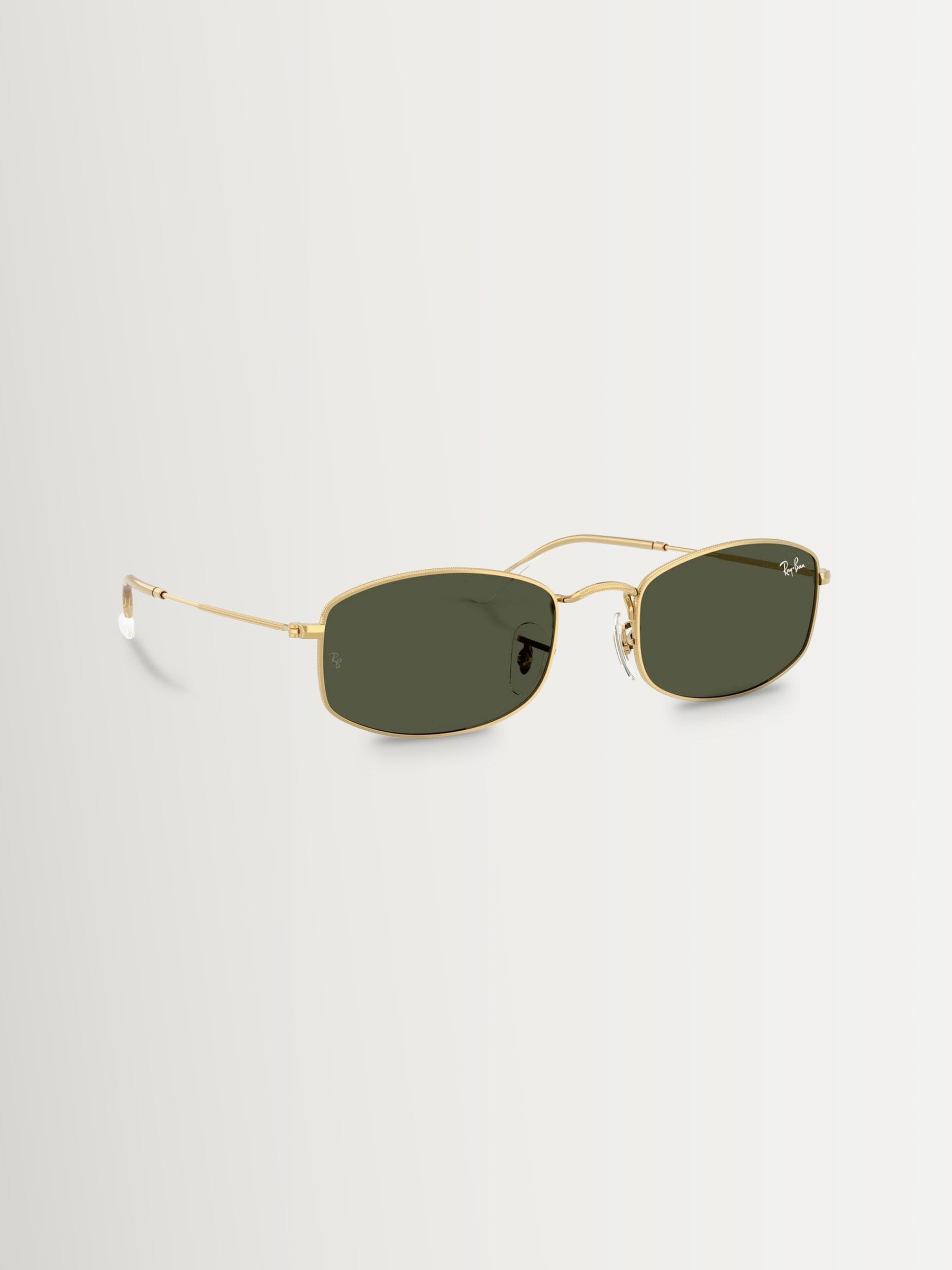 Ray-Ban RB3832, Arista Gold Sunglasses Green lenses, Mojo Glasses - Image 5