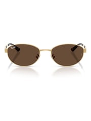 Bruin - Ray-Ban 0Rb3774D Oval Sunglasses - Afbeelding 1 van 5
