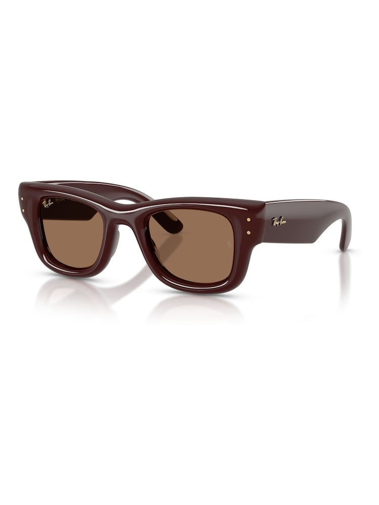 Ray-Ban Brown Ray-Ban Wayfarer Puffer Sunglasses - Image 1 of 5 Ray-Ban Brown Ray-Ban Wayfarer Puffer Sunglasses - Image 1 of 5