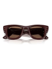 Ray-Ban Brown Ray-Ban Wayfarer Puffer  Sunglasses - Image 3 of 5