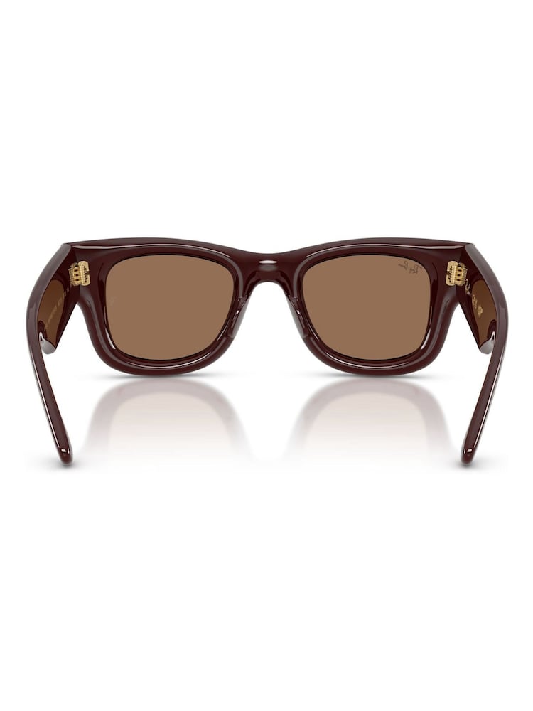 Ray-Ban Brown Ray-Ban Wayfarer Puffer Sunglasses - Image 5 of 5 Ray-Ban Brown Ray-Ban Wayfarer Puffer Sunglasses - Image 5 of 5
