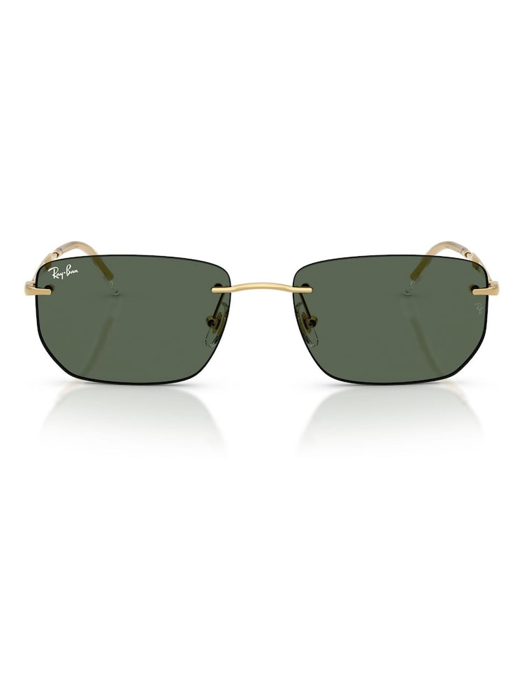 Ray-Ban Gold 0Rb3768 Irregular Sunglasses - Image 1 of 5