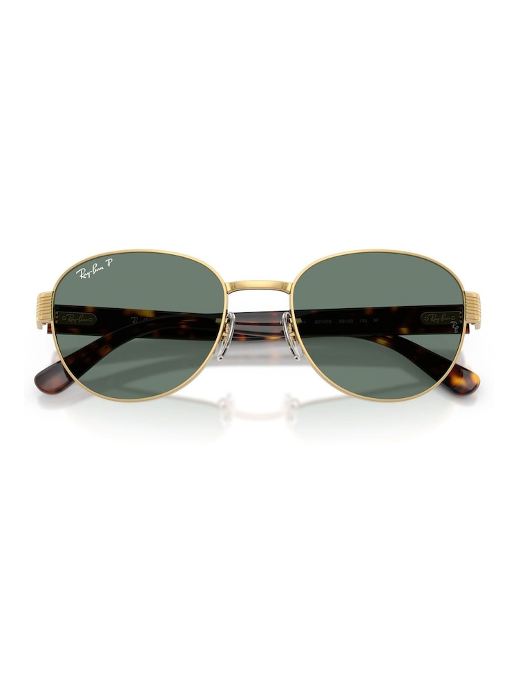 Ray Ban Gold Square Sunglasses - Image 2 of 5