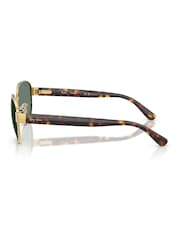Ray Ban Gold Square Sunglasses - Image 3 of 5