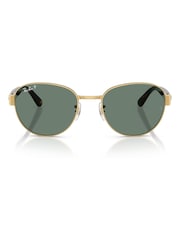 Ray Ban Gold Square Sunglasses - Image 4 of 5