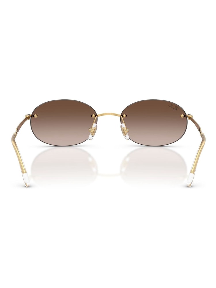 Ray-Ban Gold 0Rb3767 Oval Sunglasses - Image 5 of 5 Ray-Ban Gold 0Rb3767 Oval Sunglasses - Image 5 of 5