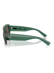 Ray-Ban Green 0Rb2218 Irregular Sunglasses - Image 3 of 5