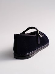 The Set Premium Velvet Mary Janes Shoes Navy - Image 7 of 7